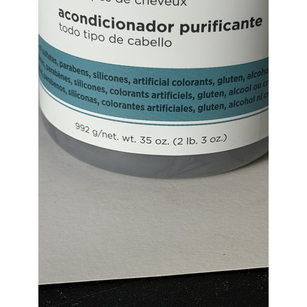 Rusk Pure Mix Activated Charcoal Purifying Conditioner All Hair Types 35 OZ